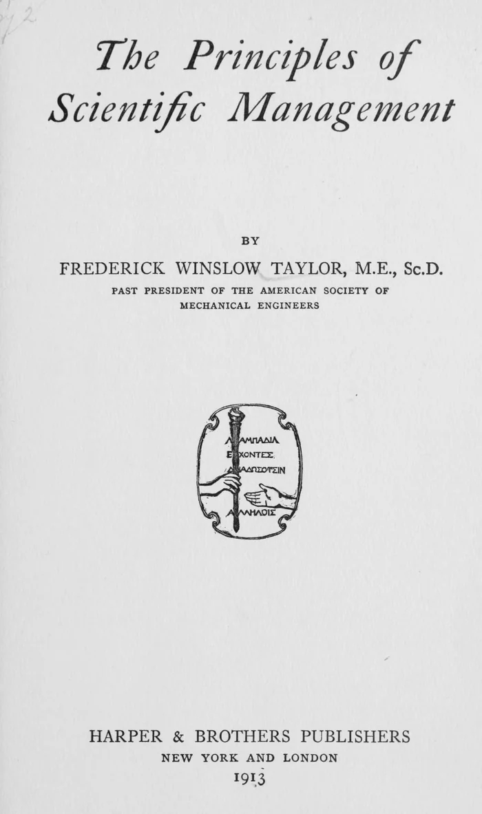 The Principles of Scientific Management cover